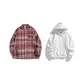 Red Shirt+White Sweatshirt