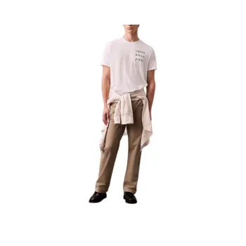 CALVIN KLEIN T Shirt Europe Version Men's Bright White
