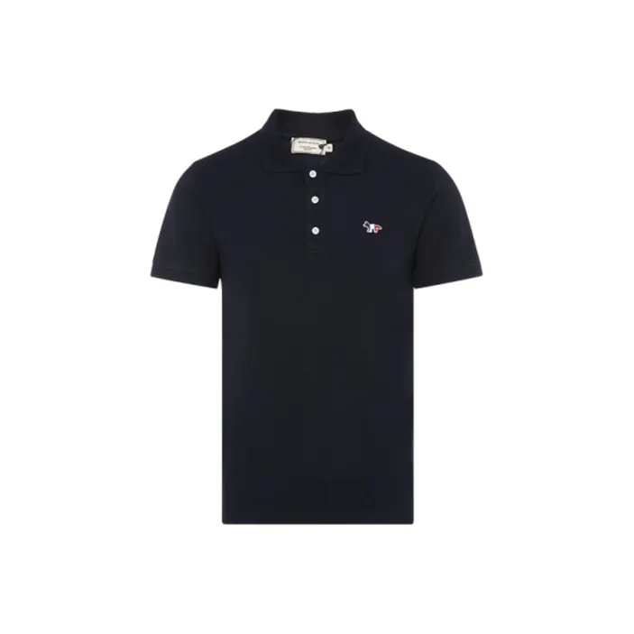 Maison Kitsuné Fox Logo Short-sleeve Polo Shirt-0