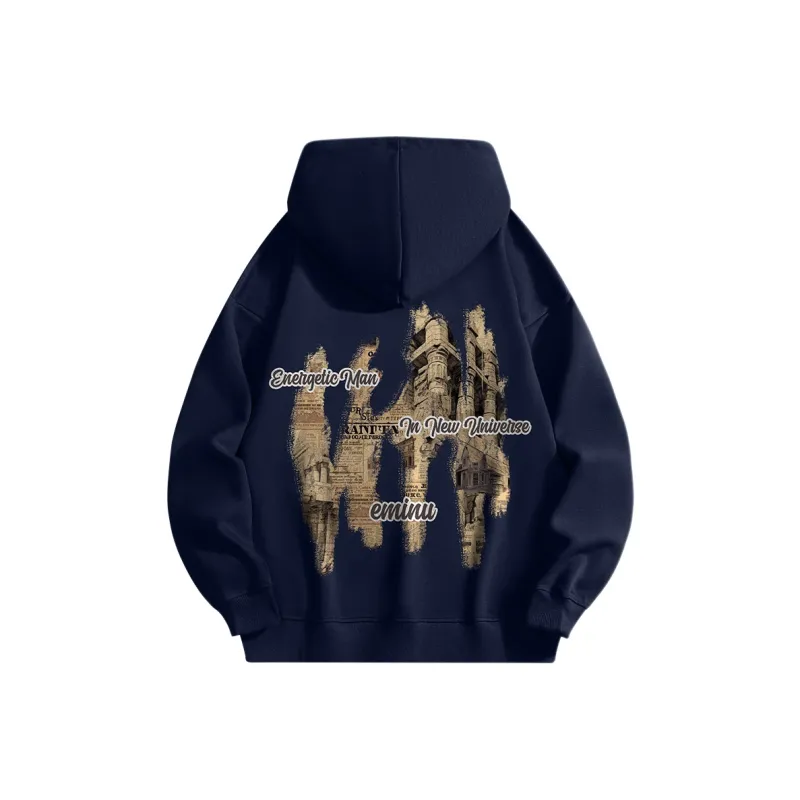 EMINU American Letter-Print Casual Sweatshirt Unisex-11
