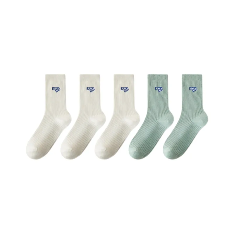 FAIRWHALE Mid Calf Socks Unisex 5 Pack-23