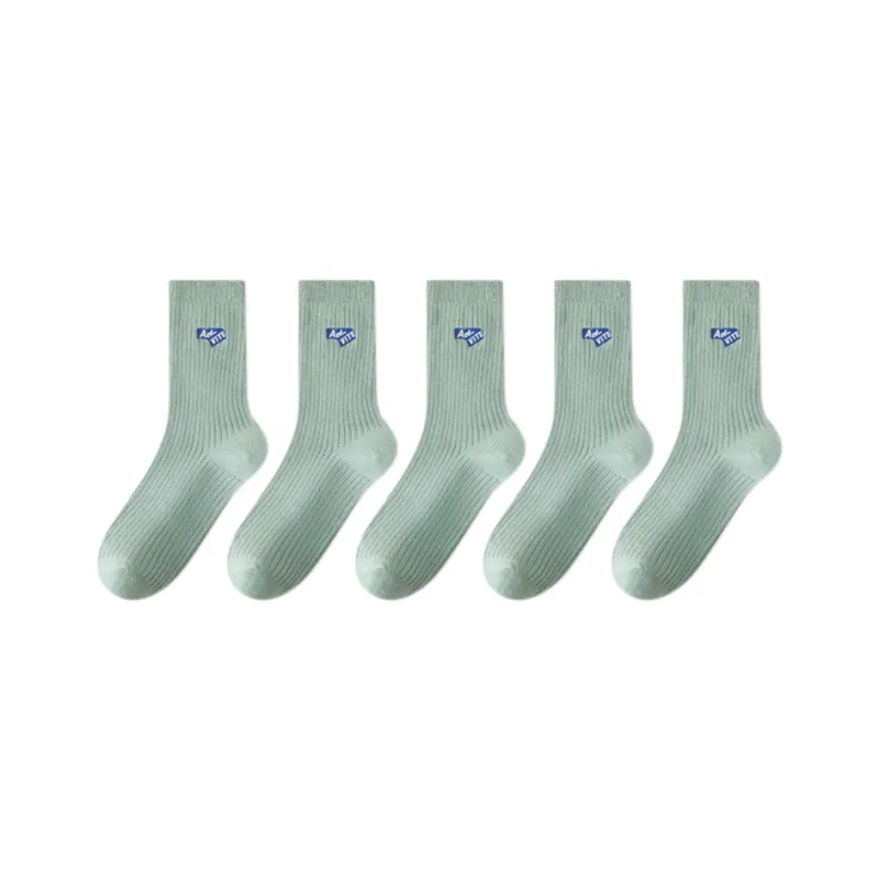 FAIRWHALE Mid Calf Socks Unisex 5 Pack-44
