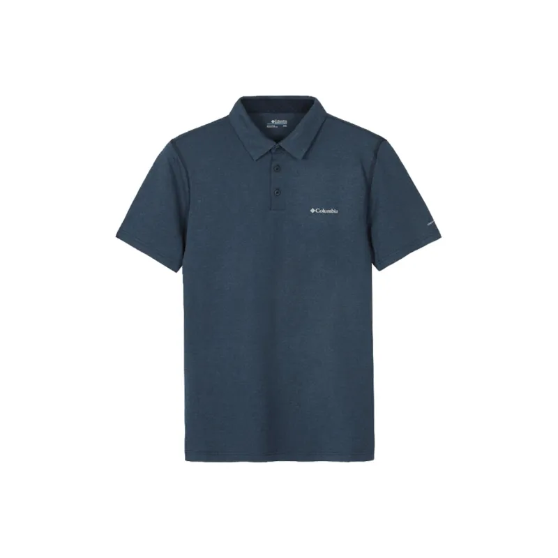 Columbia Polo Shirts Men Navy Blue-0