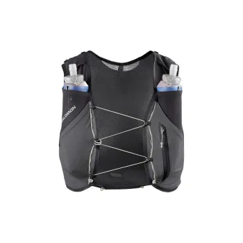 SALOMON Outdoor Bag, Hiking Backpack Comfortable And Portable Black & Stone Gray & Light Ice Green Unisex