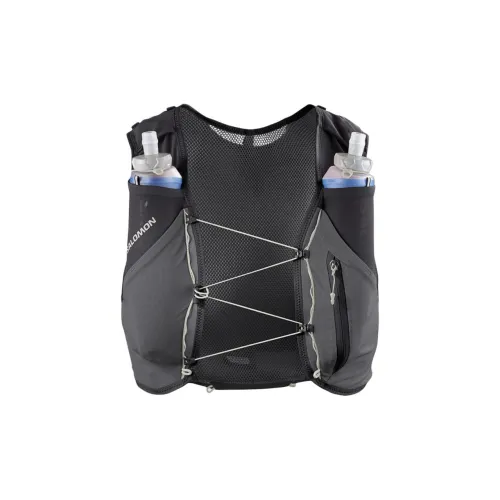SALOMON Outdoor Bag, Hiking Backpack Comfortable And Portable Black & Stone Gray & Light Ice Green Unisex