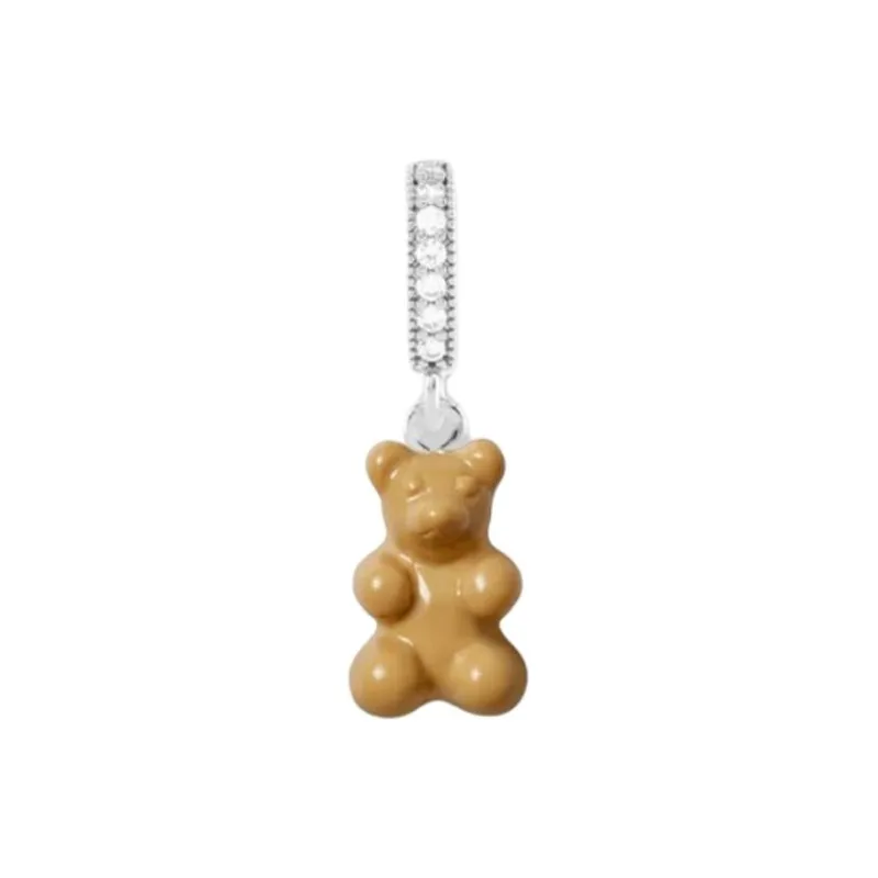 Crystal Haze Brass Charms / Pendants Unisex Yellow-0