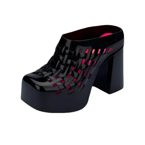 MELISSA Chunky Heel High Heels 11cm Women's Black