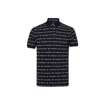 EMPORIO ARMANI Polo Shirts Men Navy Blue