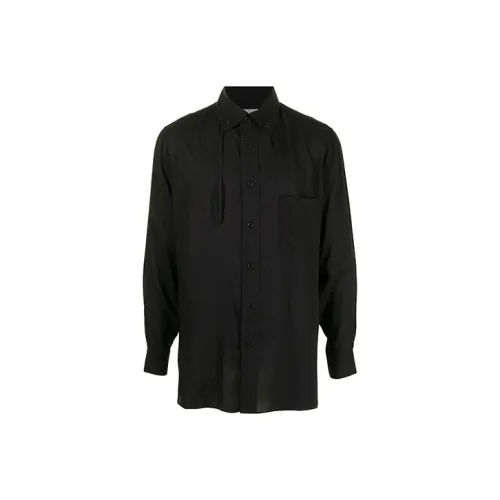 Yohji Yamamoto Spread-collar Cotton Shirt