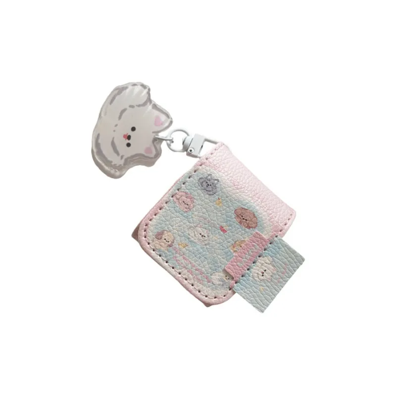 Kona Chun Compatibility AirPods1/2/3/4/PRO/PRO2 Leather Refreshing Puppy Combined With Charm Headphone Cases-1