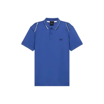 HUGO BOSS Short Sleeved Polo Shirt Men's Dark Blue