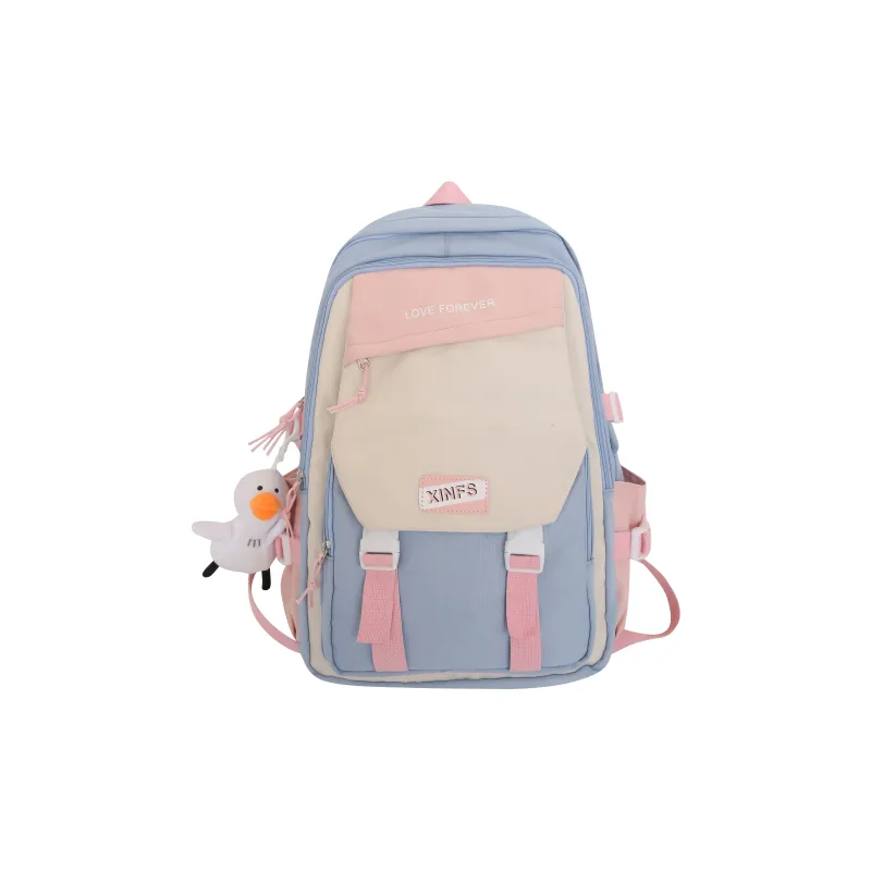Tong Tong Rabbit Nylon Backpack Women's Black/Blue/Red/Green-5
