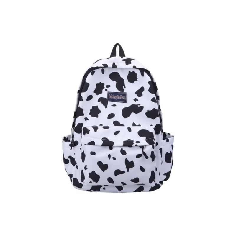 FREEHIKE Canvas Backpack Unisex Blue Leopard Print/White Milk/White Zebra-2