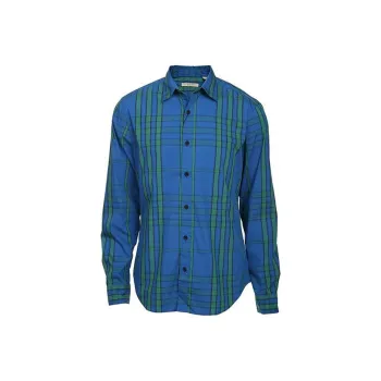 Burberry Shirts Men Sea Blue