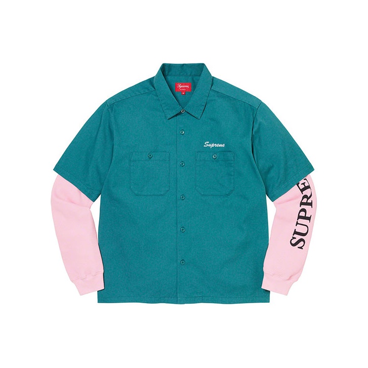 トップス supreme thermal work shirt Supreme Thermal Sleeve Work Shirt (FW23) - $138