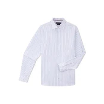 Tommy Hilfiger Shirt Men's Blue White Stripes