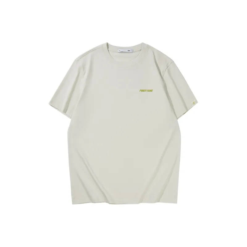 HLA Power Young Series T Shirt Men's Beige Apricot Pattern-1