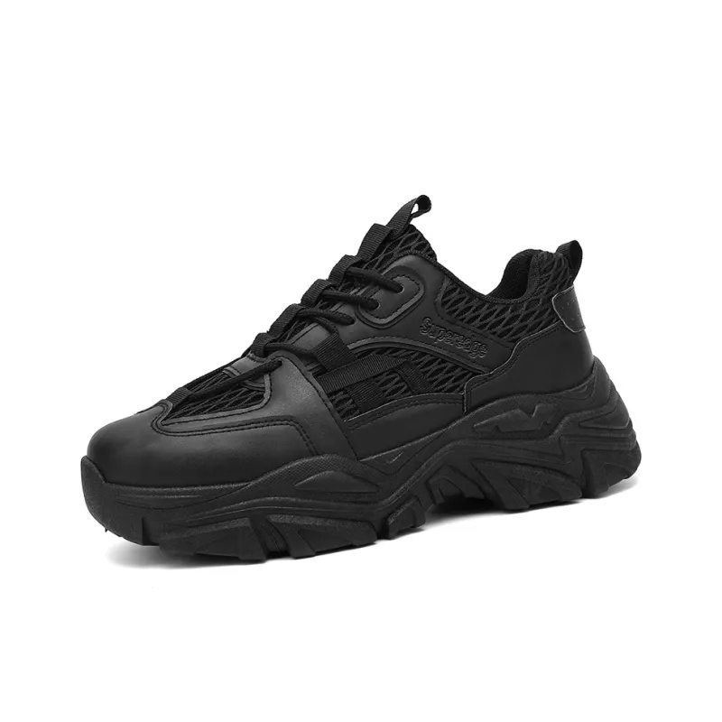 SUPEREDGE Breathable, Slip Resistant, And Abrasion Resistant Low Top Chunky Sneakers Men's-1