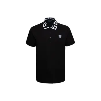 VERSACE Polo Shirts Men's Black