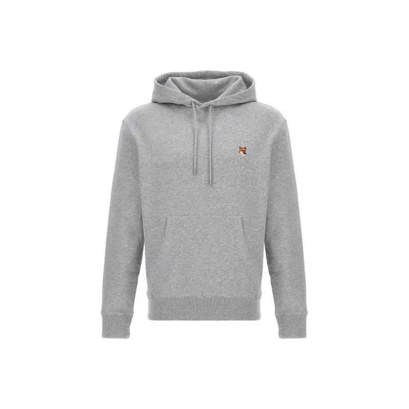 Maison Kitsune Fox Head Patch Drawstring Hoodie-0