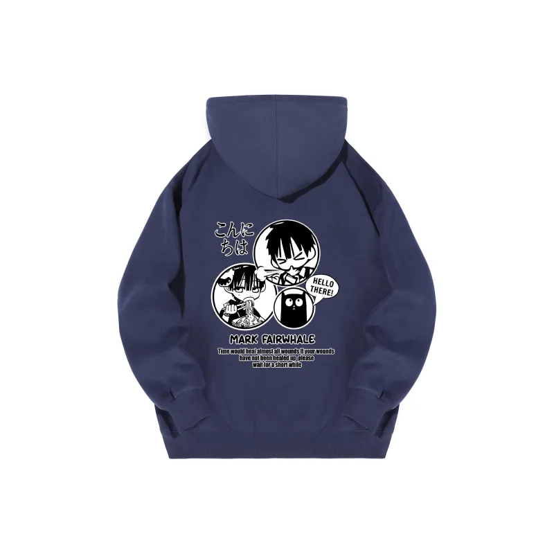 FAIRWHALE Pullover Drop Shoulder Hoodie Unisex-40