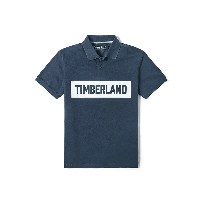 Timberland Polo Shirts Men Blue-0