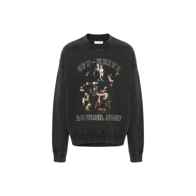 OFF-WHITE Mary Skate Crewneck Long-Sleeved Sweatshirt-0