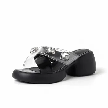 Su Yanjiao Rubber Foam Outsole Slip Resistant Odor Resistant Abrasion Resistant Slide Slippers Women's