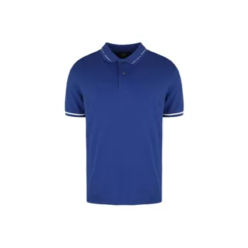 EMPORIO ARMANI Polo Shirts Men Royal Blue