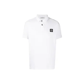 STONE ISLAND Polo Shirts Men White