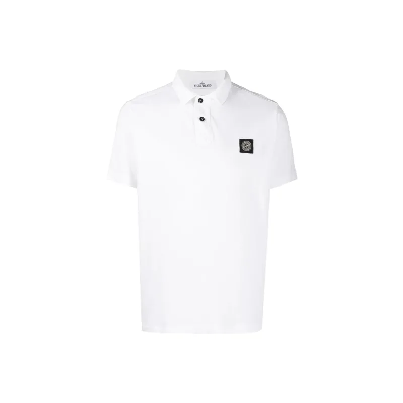 STONE ISLAND Polo Shirts Men White-0