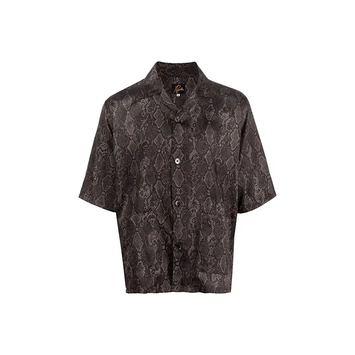 Needles Python Print Cabana Shirt-0