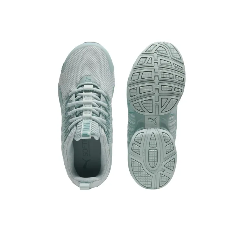PUMA Voltaic Evo Anti Slip Wear Resistant Low Top Casual Running Shoes Women's Blue Green-3