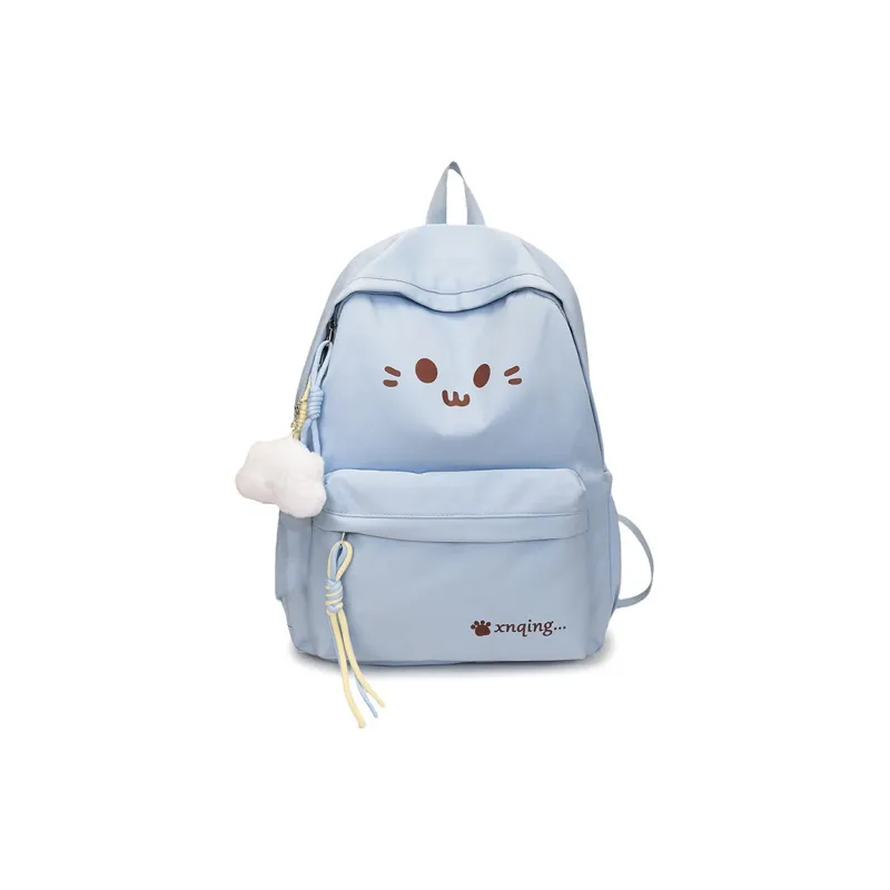 LUVISTRUE Nylon Backpack Women's White/Black/Yellow/Khaki/Sky Blue-24