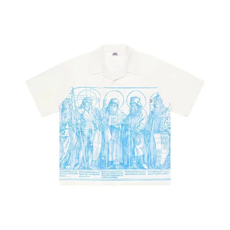 EMPTY REFERENCE Shirt Unisex Blue White-0