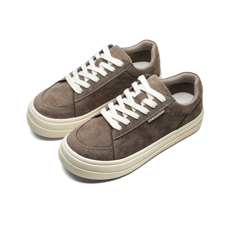 ESTEE GEEA Coverage Slip Resistant, Abrasion Resistant, Lightweight, Breathable Low Top Skateboard Shoes Unisex Brown-1