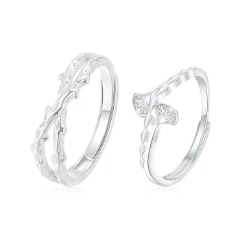 PRETTY DIARY S925 Silver Rings Unisex