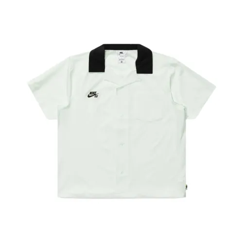 Nike Sb Short Sleeve Button Up Skate Bowler Shirt