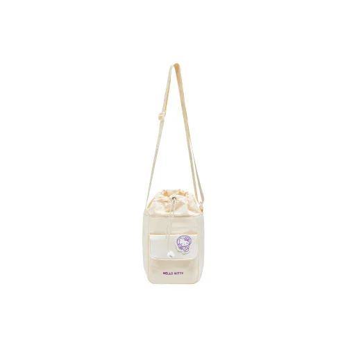 Sanrio Hello Kitty Collaboration Hello Kitty Polyamide Crossbody Bag Women's Ecru