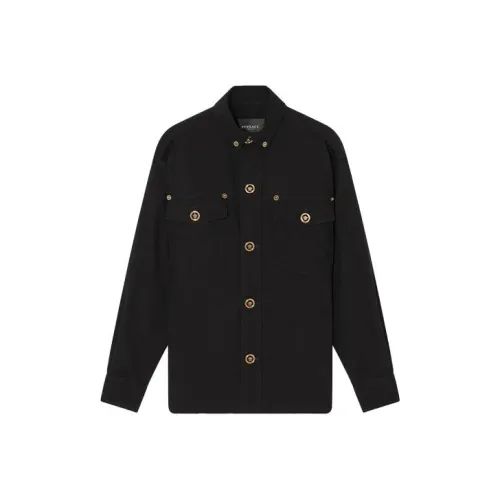 VERSACE Medusa Head Motif Long Sleeved Button Up Jacket