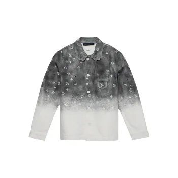 LOUIS VUITTON SS22 Men Starry Sky Sleeve Shirt Grey