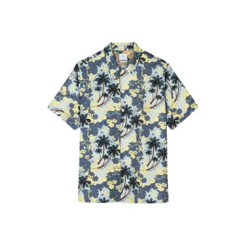 Paul Smith Allover Graphic Printed Short Sleeved Shirt
