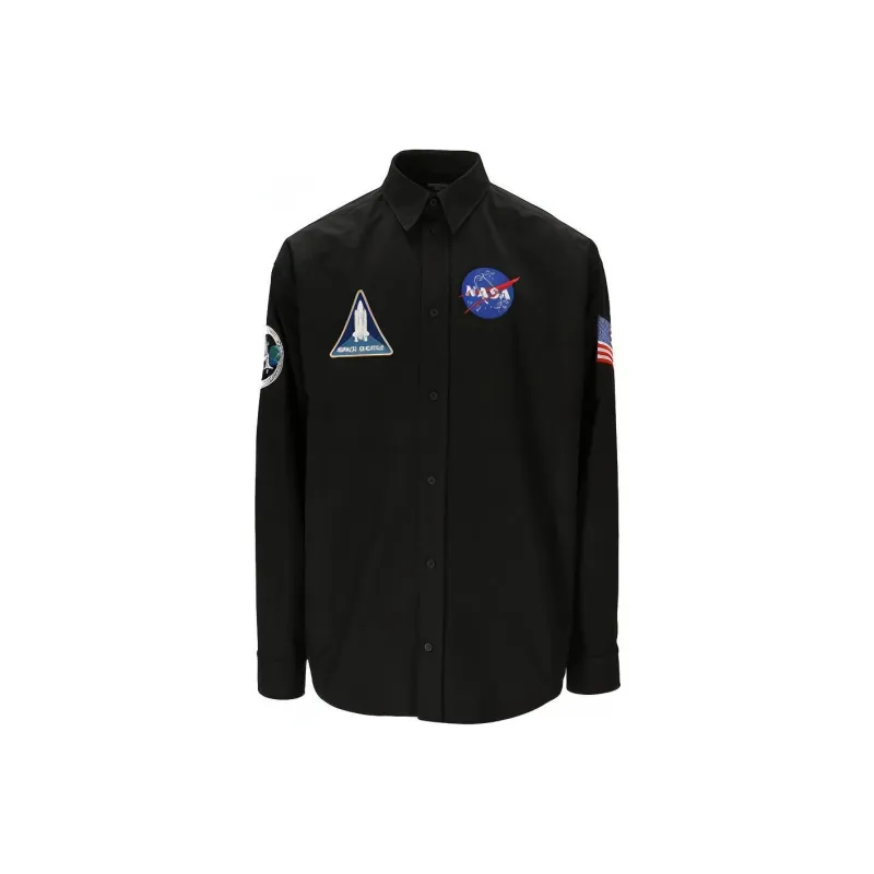 Balenciaga Shirts Men Black-0