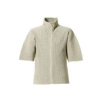 Homme Plissé Issey Miyake Shirts Men Green