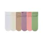 [6 Pack 7A Antibacterial, Cool-Feel Stacking]White+Milk White+Khaki+Taro Purple+Peach Pink+Matcha