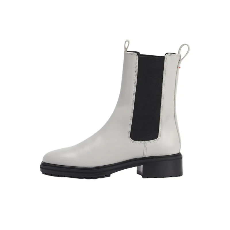 Aeyde Jack Short Chelsea Boots 4.5cm Women's White-0
