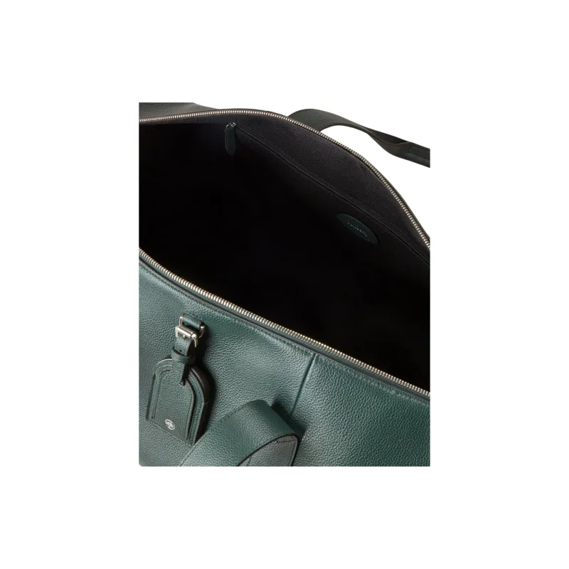 Mulberry Classic Small Grain Leather Travel Bag Men's Classic Green-3
