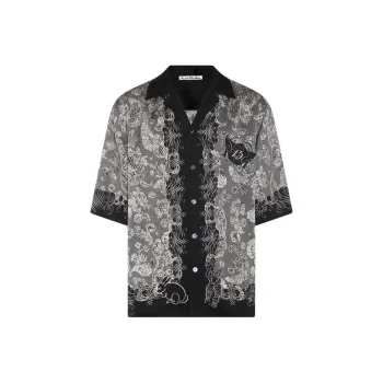 Acne Studios Graphic Printed Short Sleeved Shirt