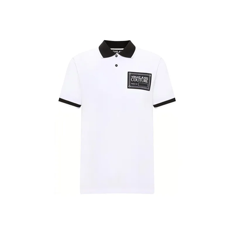 VERSACE JEANS COUTURE SS22 Polo Shirt Men's White-0