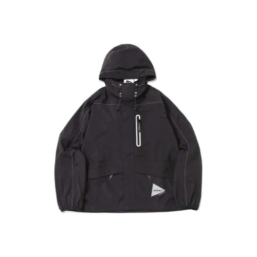 Gramicci X And Wander Patchwork Wind Hoodie 'Black'